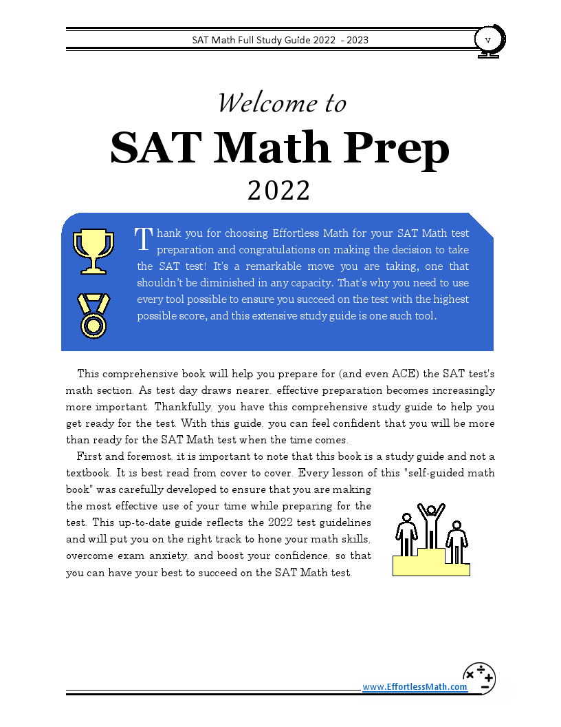 SAT Math Full Study Guide Comprehensive Review + Practice Tests