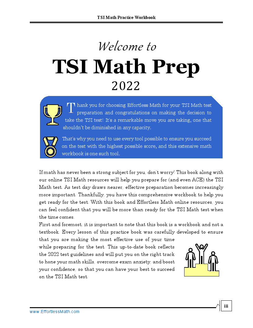 TSIA2 Math Practice Workbook 2024 The Most Comprehensive Review for