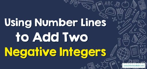 Using Number Lines to Add Two Negative Integers