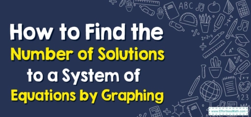 How to Find the Number of Solutions to a System of Equations by Graphing
