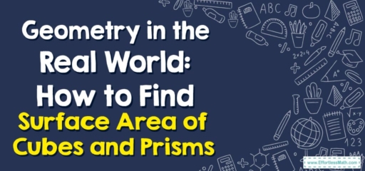 Geometry in the Real World: How to Find Surface Area of Cubes and Prisms