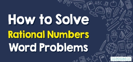 How to Solve Rational Numbers Word Problems