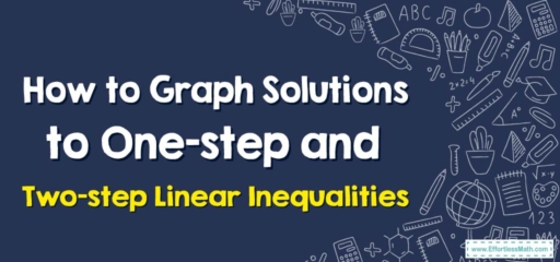 How to Graph Solutions to One-step and Two-step Linear Inequalities