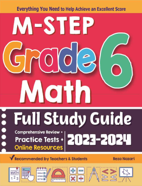 M-STEP Grade 6 Math Full Study Guide: Comprehensive Review + Practice Tests + Online Resources