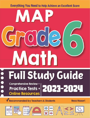MAP Grade 6 Math Full Study Guide: Comprehensive Review + Practice Tests + Online Resources