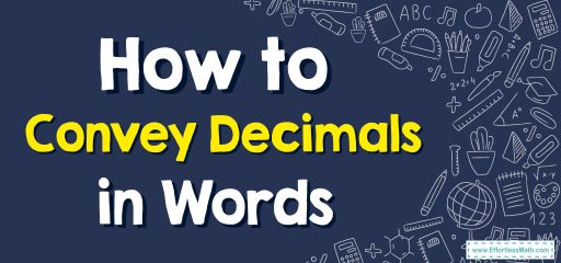 How to Convey Decimals in Words