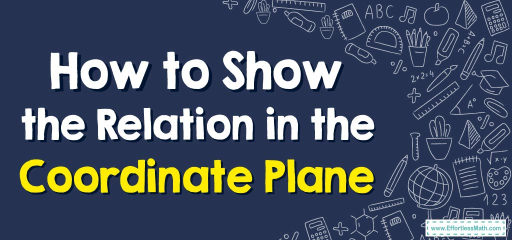 How to Show the Relation in the Coordinate Plane