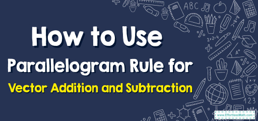 How to Use Parallelogram Rule for Vector Addition and Subtraction