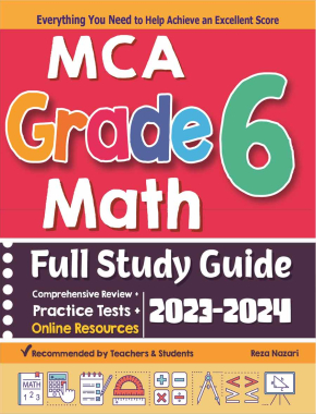 MCA Grade 6 Math Full Study Guide: Comprehensive Review + Practice Tests + Online Resources