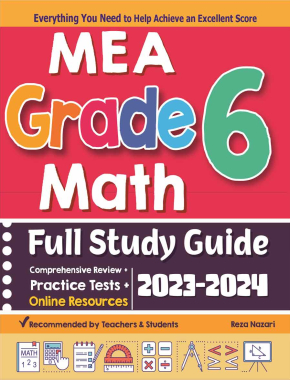 MEA Grade 6 Math Full Study Guide: Comprehensive Review + Practice Tests + Online Resources