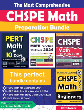The Most Comprehensive CHSPE Math Preparation Bundle: Includes CHSPE Math Prep Books, Workbooks, and Practice Tests