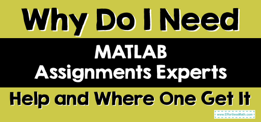 Why Do I Need MATLAB Assignments Experts Help and Where One Get It