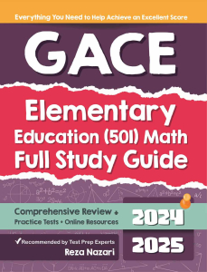 GACE Elementary Education Math (501) Full Study Guide cover