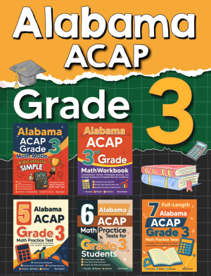 The Most Comprehensive Alabama ACAP Grade 3 Math Preparation Bundle cover