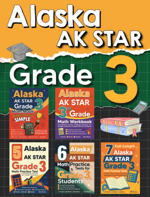 The Most Comprehensive Alaska AK STAR Grade 3 Math Preparation Bundle cover
