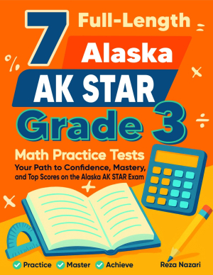 7 Alaska AK STAR Grade 3 Math Practice Tests cover