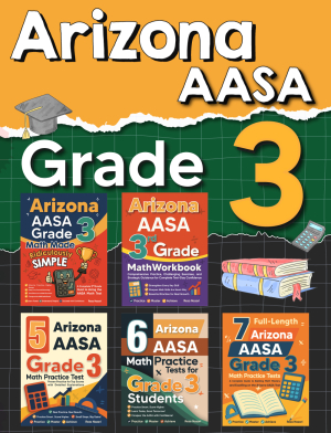 The Most Comprehensive Arizona AASA Grade 3 Math Preparation Bundle cover