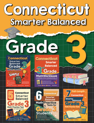 The Most Comprehensive Connecticut Smarter Balanced Grade 3 Math Preparation Bundle cover