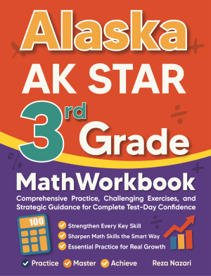 Alaska AK STAR 3rd Grade Math Workbook cover