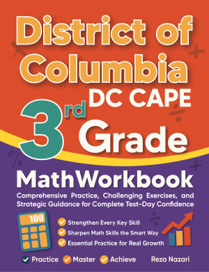 District of Columbia DC CAPE 3rd Grade Math Workbook cover