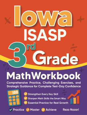 Iowa ISASP 3rd Grade Math Workbook cover