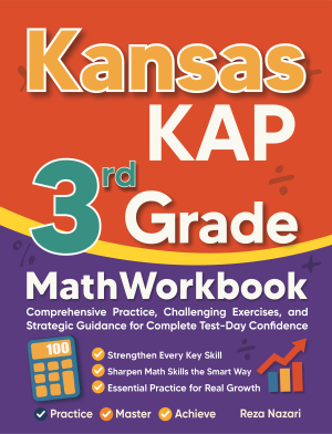 Kansas KAP 3rd Grade Math Workbook cover
