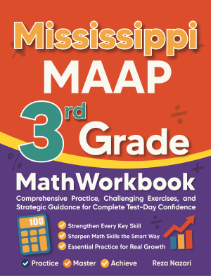 Mississippi MAAP 3rd Grade Math Workbook cover