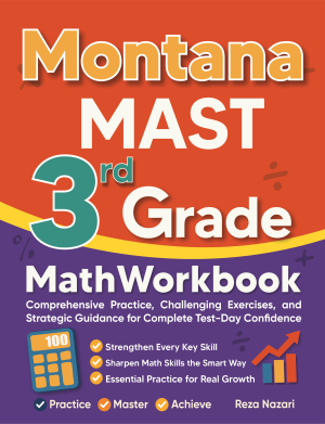 Montana MAST 3rd Grade Math Workbook cover
