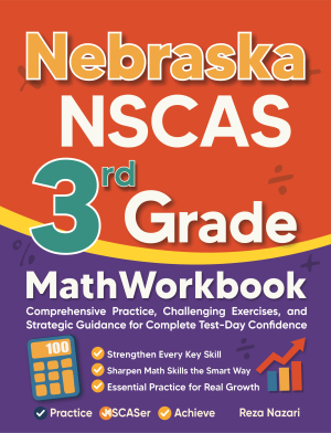 Nebraska NSCAS Growth 3rd Grade Math Workbook cover