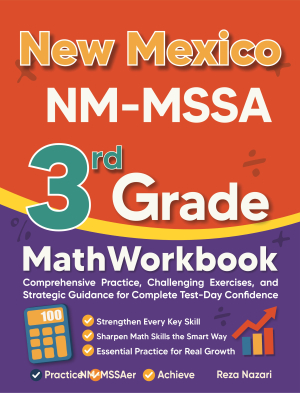 New Mexico NM-MSSA 3rd Grade Math Workbook cover