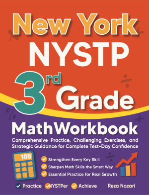 New York NYSTP 3rd Grade Math Workbook cover