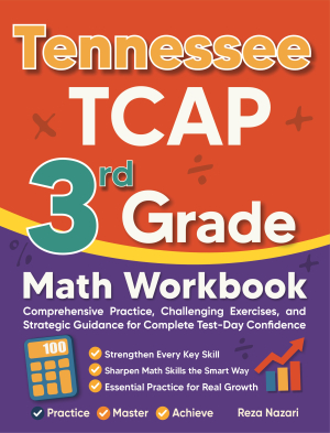 Tennessee TCAP 3rd Grade Math Workbook cover