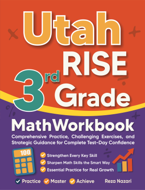 Utah RISE 3rd Grade Math Workbook cover