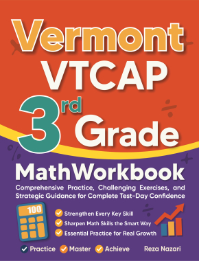 Vermont VTCAP 3rd Grade Math Workbook