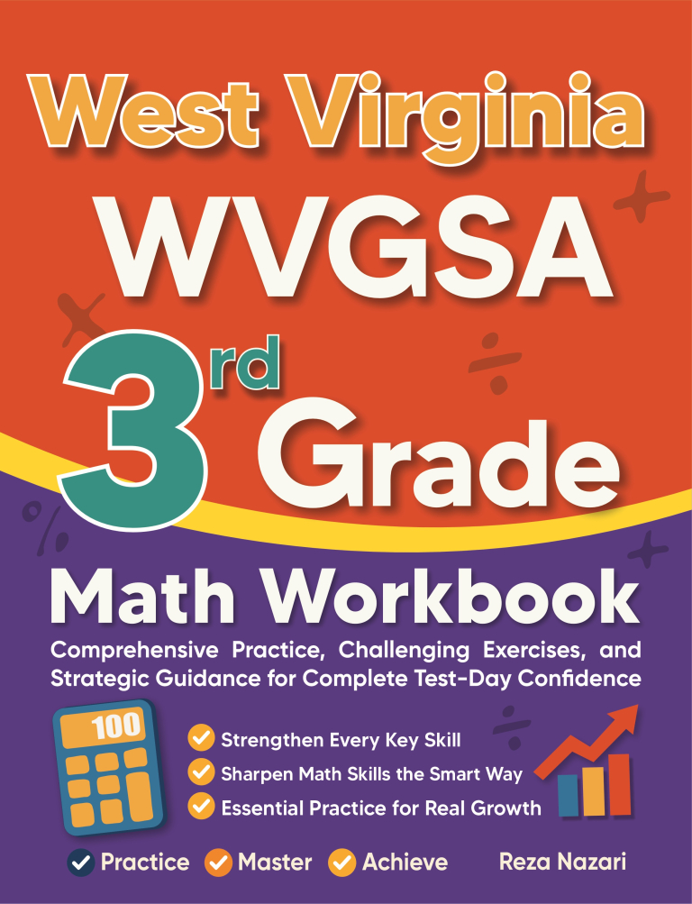 West Virginia WVGSA 3rd Grade Math Workbook cover