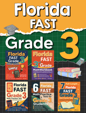 The Most Comprehensive Florida FAST Grade 3 Math Preparation Bundle cover