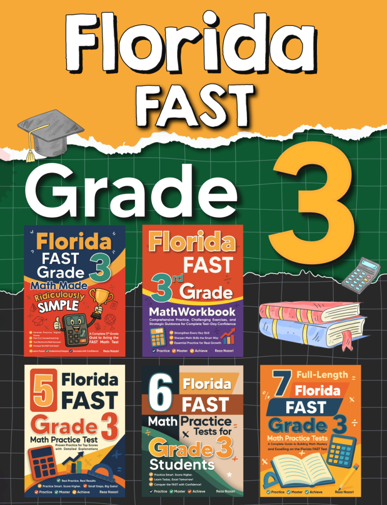 The Most Comprehensive Florida FAST Grade 3 Math Preparation Bundle cover