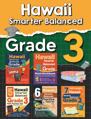 The Most Comprehensive Hawaii Smarter Balanced Grade 3 Math Preparation Bundle cover