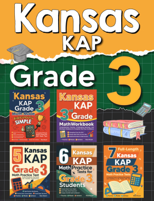 The Most Comprehensive Kansas KAP Grade 3 Math Preparation Bundle cover
