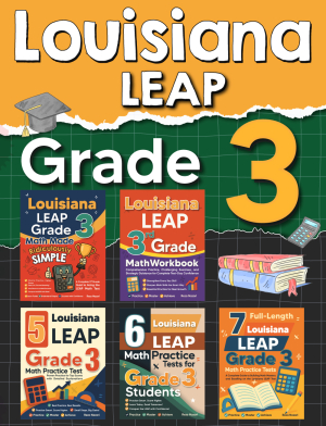 The Most Comprehensive Louisiana LEAP Grade 3 Math Preparation Bundle cover
