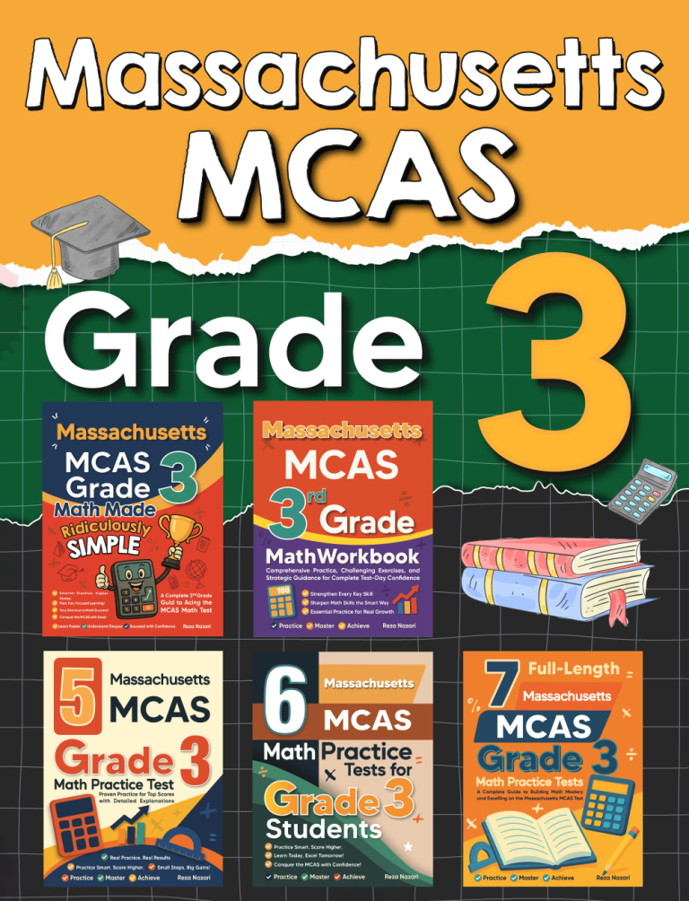 The Most Comprehensive Massachusetts MCAS Grade 3 Math Preparation Bundle cover