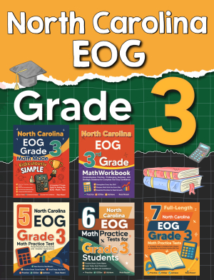 The Most Comprehensive North Carolina EOG Grade 3 Math Preparation Bundle cover