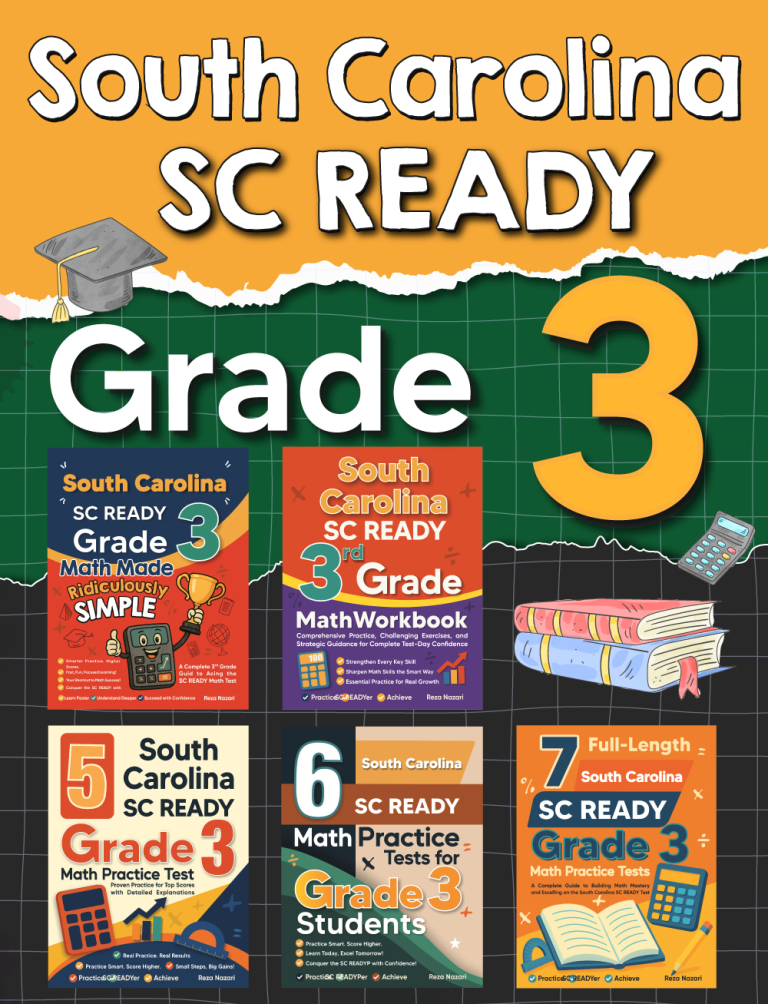 The Most Comprehensive South Carolina SC READY Grade 3 Math Preparation Bundle cover