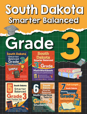The Most Comprehensive South Dakota Smarter Balanced Grade 3 Math Preparation Bundle cover