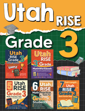 The Most Comprehensive Utah RISE Grade 3 Math Preparation Bundle cover