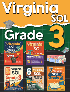 The Most Comprehensive Virginia SOL Grade 3 Math Preparation Bundle cover