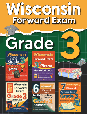 The Most Comprehensive Wisconsin Forward Exam Grade 3 Math Preparation Bundle cover