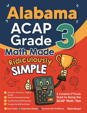 Alabama ACAP Grade 3 Math Made Ridiculously Simple cover