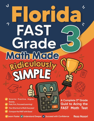Florida FAST Grade 3 Math Made Ridiculously Simple cover