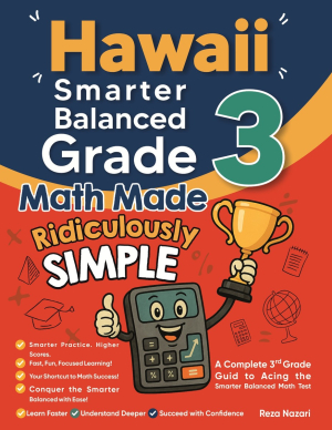 Hawaii Smarter Balanced Grade 3 Math Made Ridiculously Simple cover